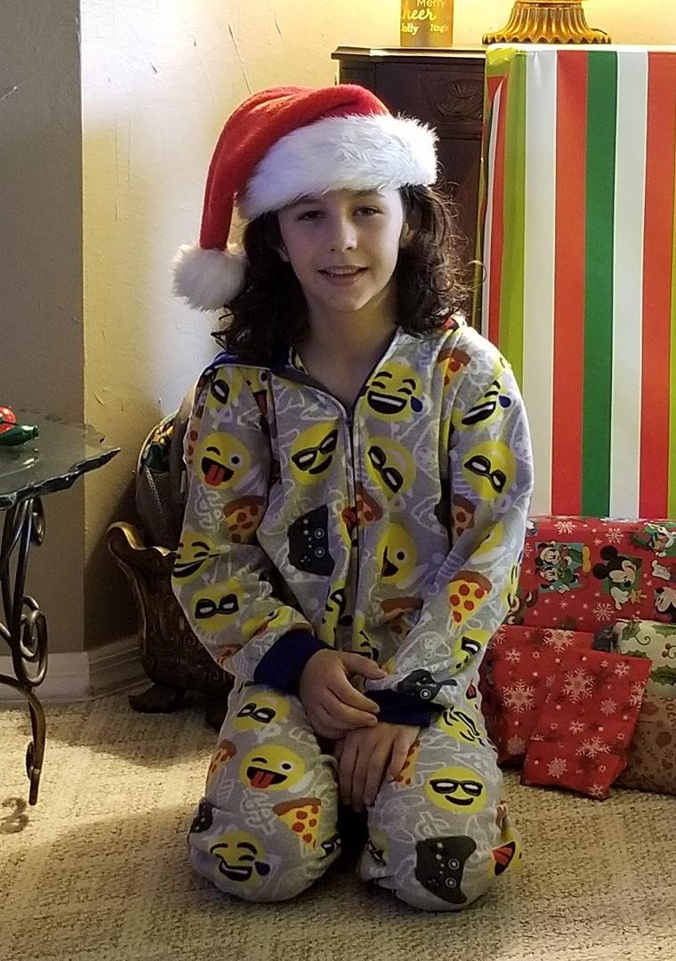 Christmas morning with Jagger & the family.