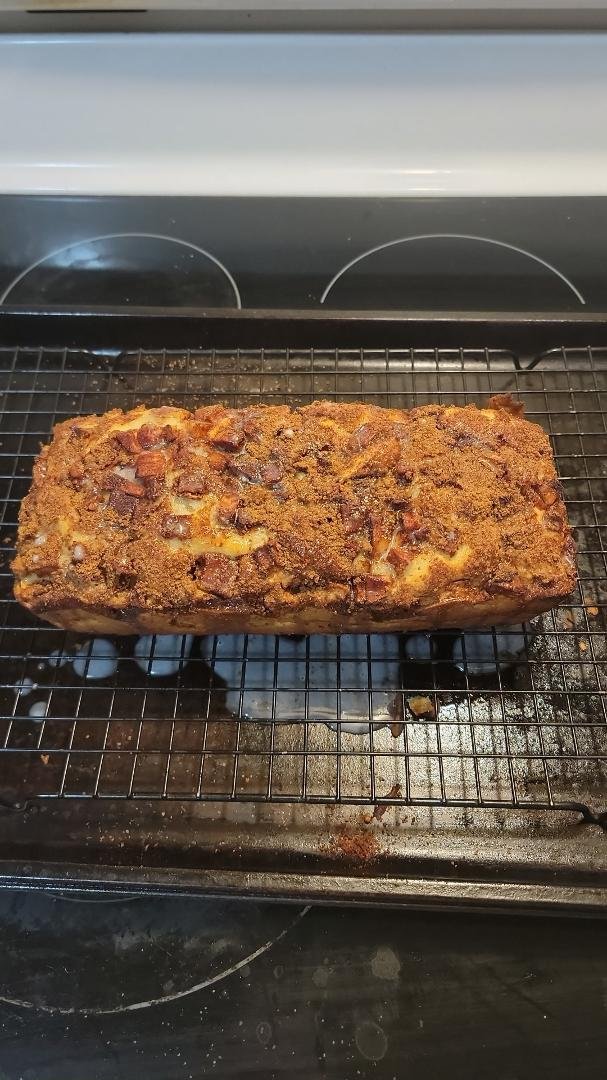 Apple fritter bread.