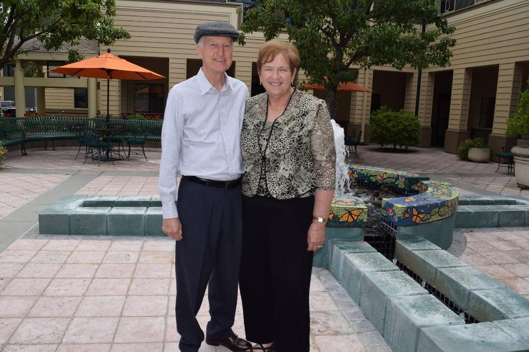 Jean and Ed on their way to Jean's 50th Los Gatos High School reunion!  Wow!  Unreal experience!