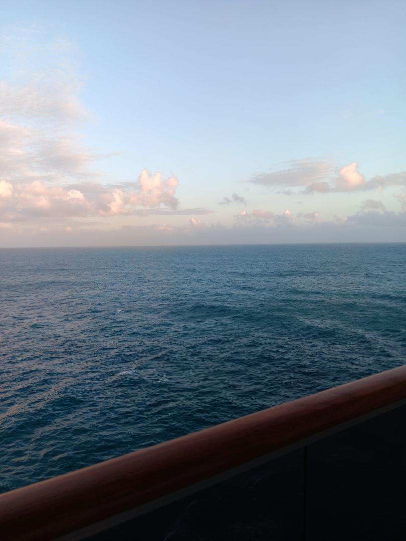 What a beautiful morning ocean view from our room!