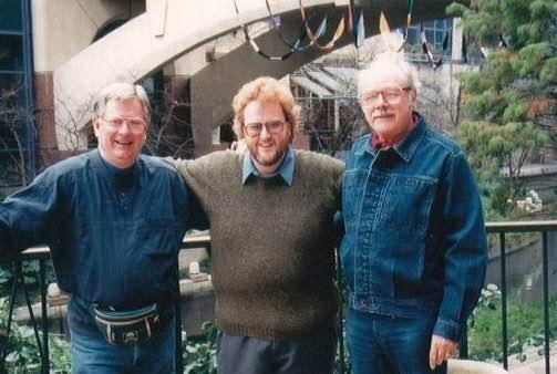 Great pic of three very special jazz guys...John Moawad, Dave Barduhn, and Waldo King. This pic is very meaningful to the NW jazz educators. Studied for years under John, then student taught at Roosevelt under Waldo...will 