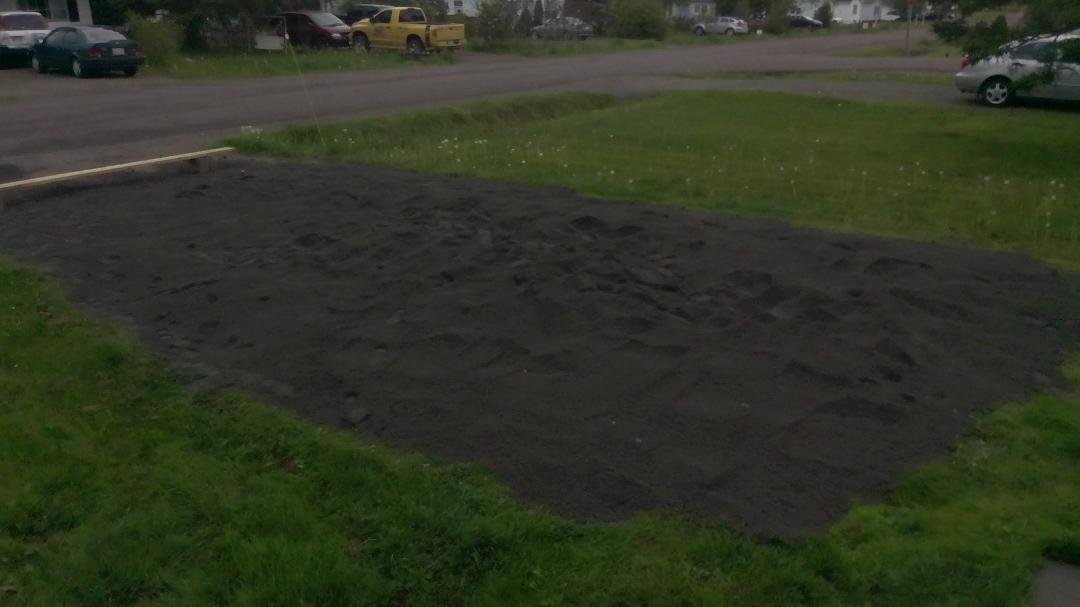 Did good for one guy and one shovel 5 tons. glad Lenny is coming tomorrow to help me finish with tractor and bucket....