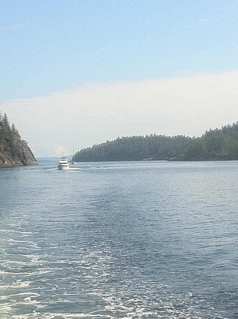 Out at desolation sound. With Greg & Cindy.