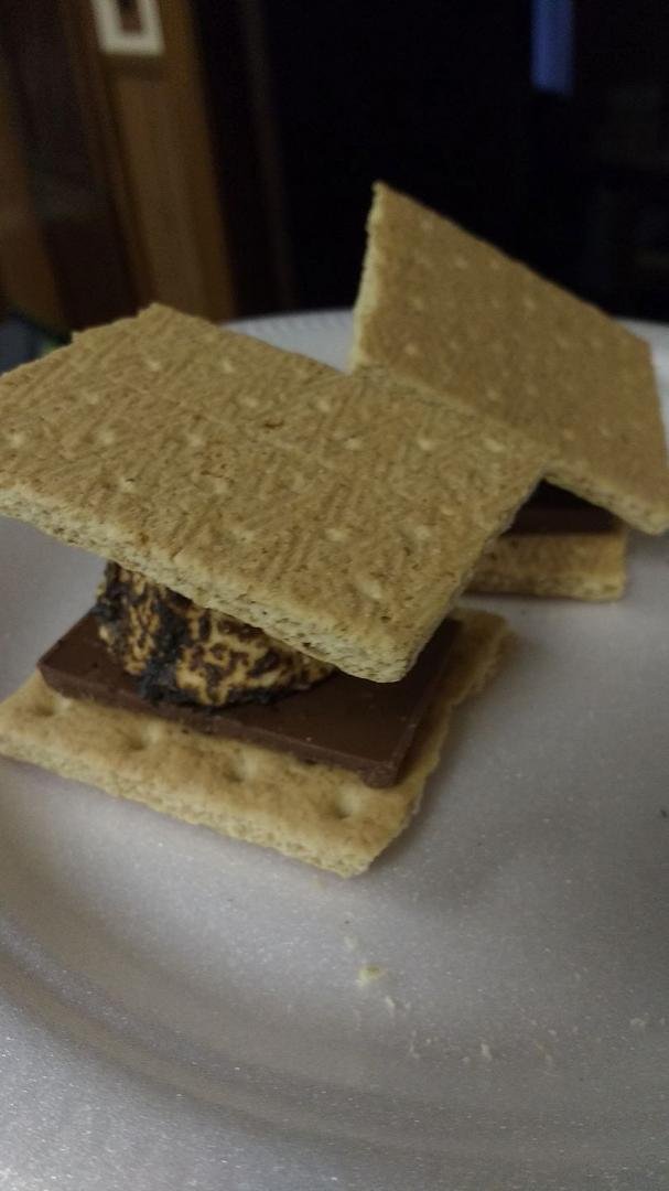 National S'mores Day, so made them on the stove.