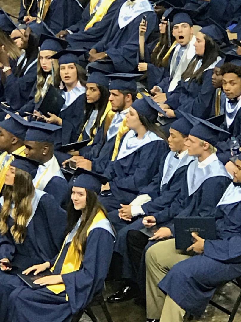 Cum Laude, among a sea of almost 500 in his class