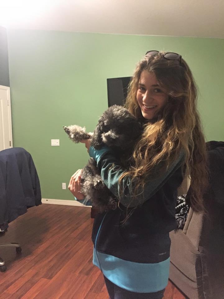 My niece from Jerusalem trying to take my puppy home with her NEVER!!!