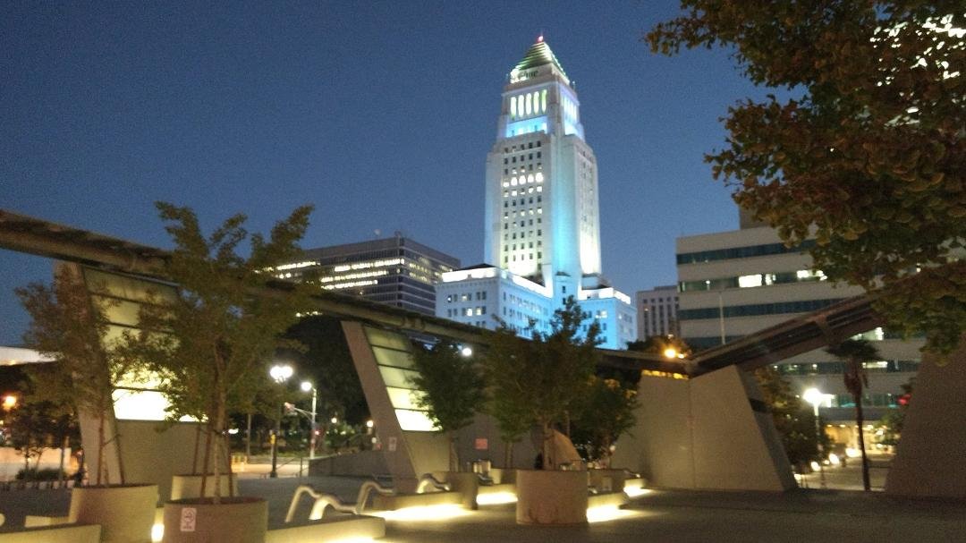 Dodger Blue City Hall, Dawn 26 October 2017