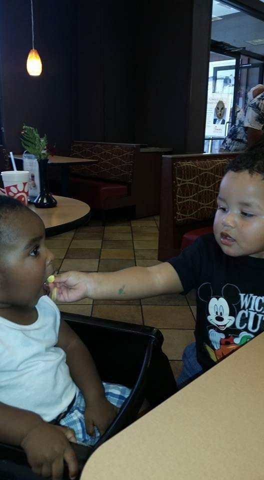 Cousin Love....MiMi's Baby Boys....love these two guys..❤❤😘😘