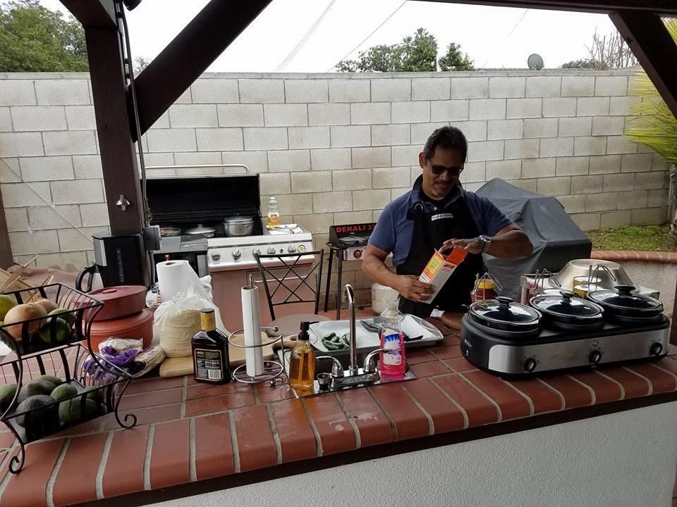 Chef Mark Rivera is gettin it ready