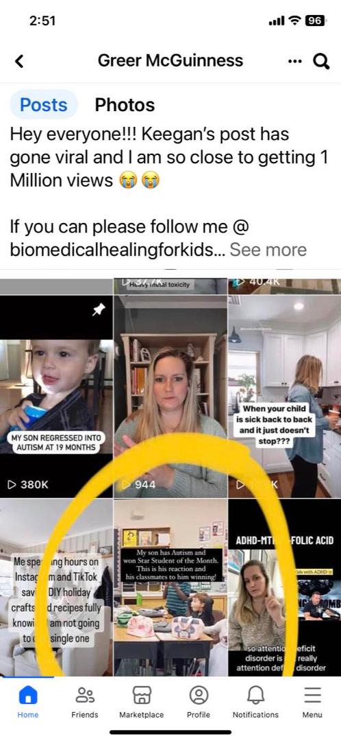 Follow Biomedicalhealingforkids please. Keegan’s post is going viral!  We’re all so proud of him!