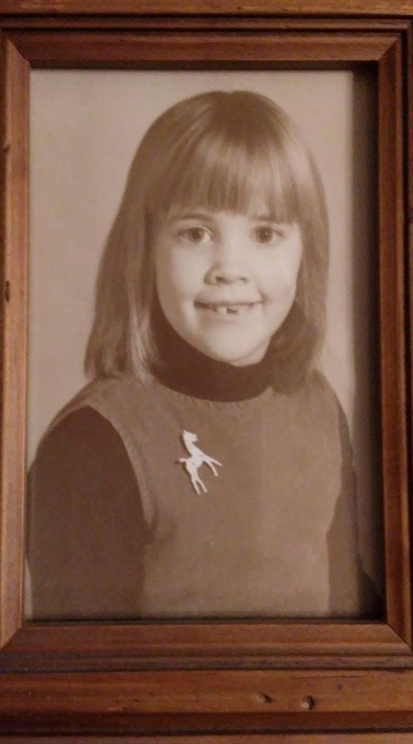I remember being 6, and Dad cut my bangs.