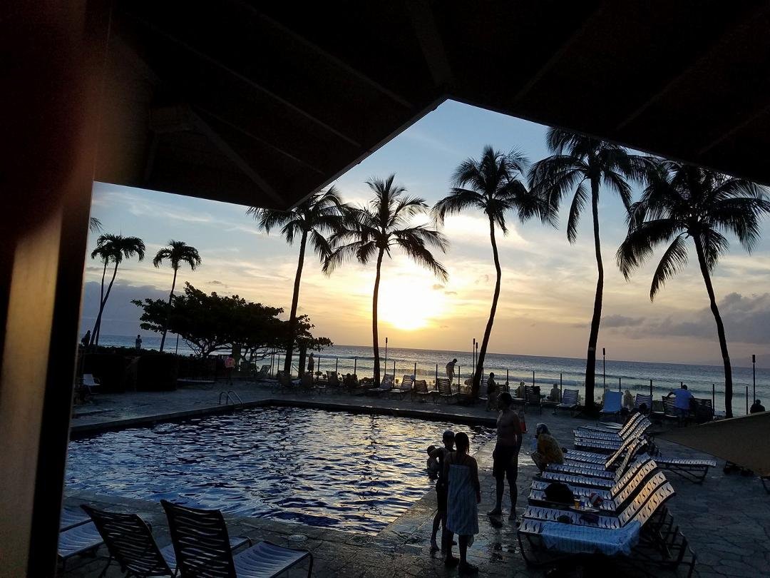 Beautiful Sunday evening sunset