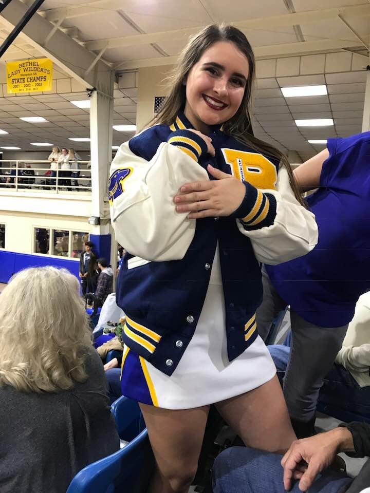Skylar received an academic letter jacket. So proud of her