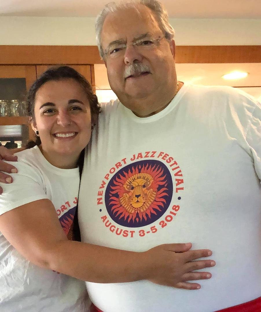 What a lucky Dad I am. Two weeks with my daughter. Reminiscing about the Newport Jazz Festivals we’ve attended. Sad no event this year, but tune in on WBGO Jazz 88.3 to catch archived sets.
