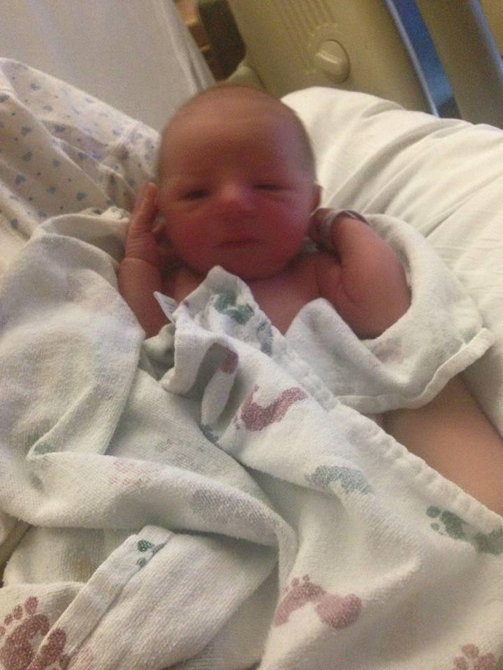 Grandson another pic 4 days old..