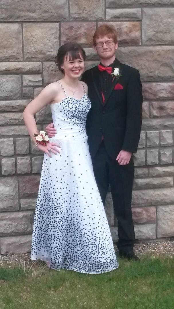 Nick and Delaney - ready for prom.