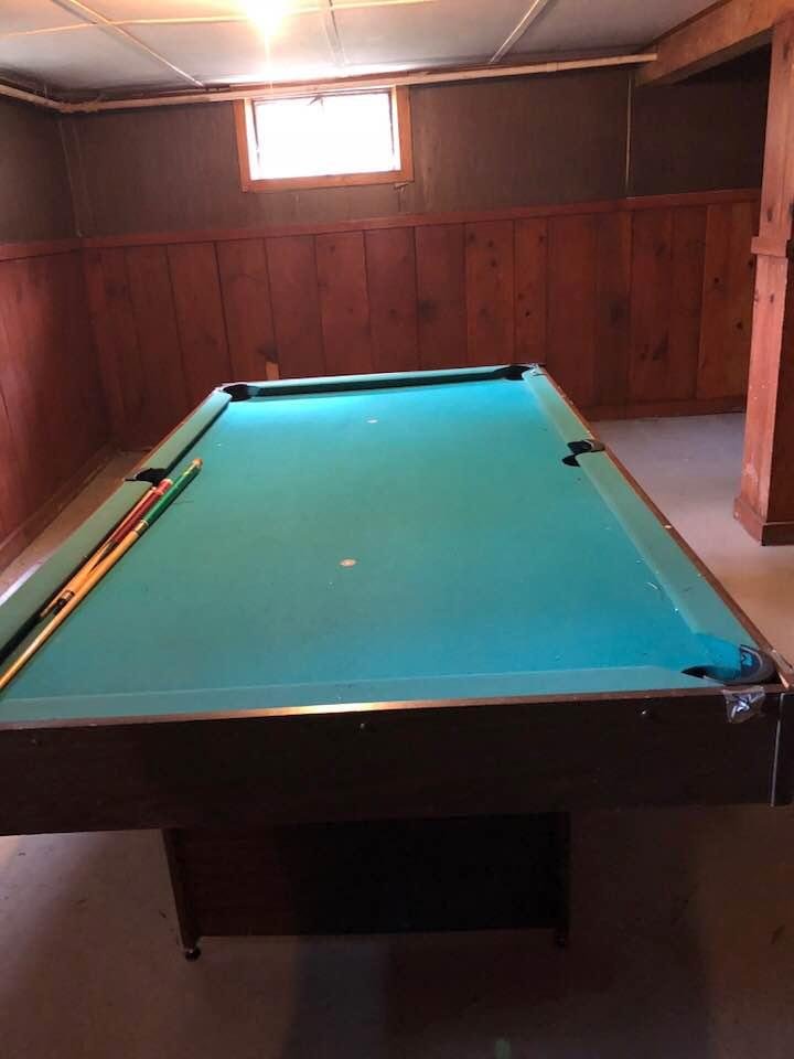 Played my last game on the old pool table