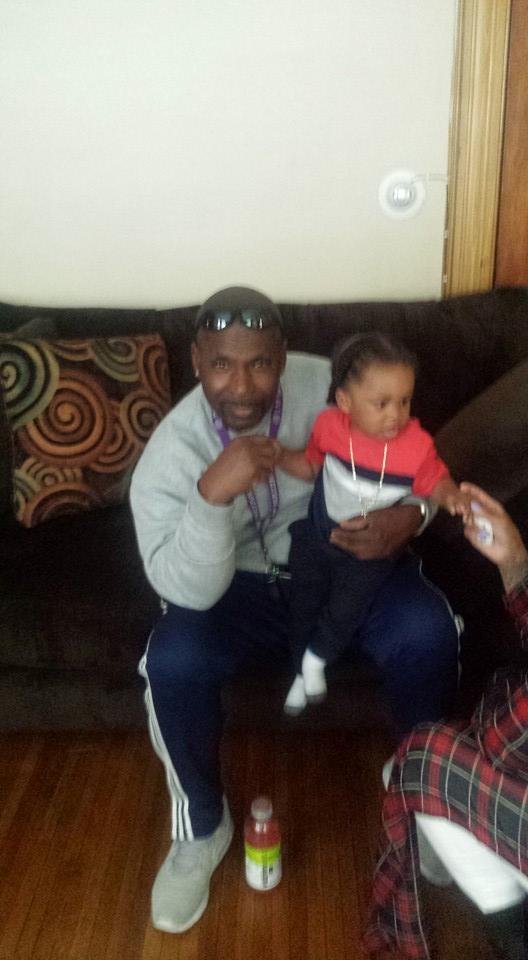 Enjoying my grandson Deion Jr he is growing so fast