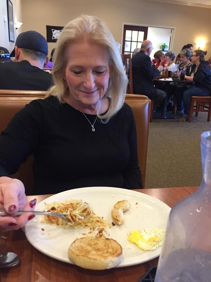 Quick breakfast with my sweetheart before leaving for Cleveland later today
