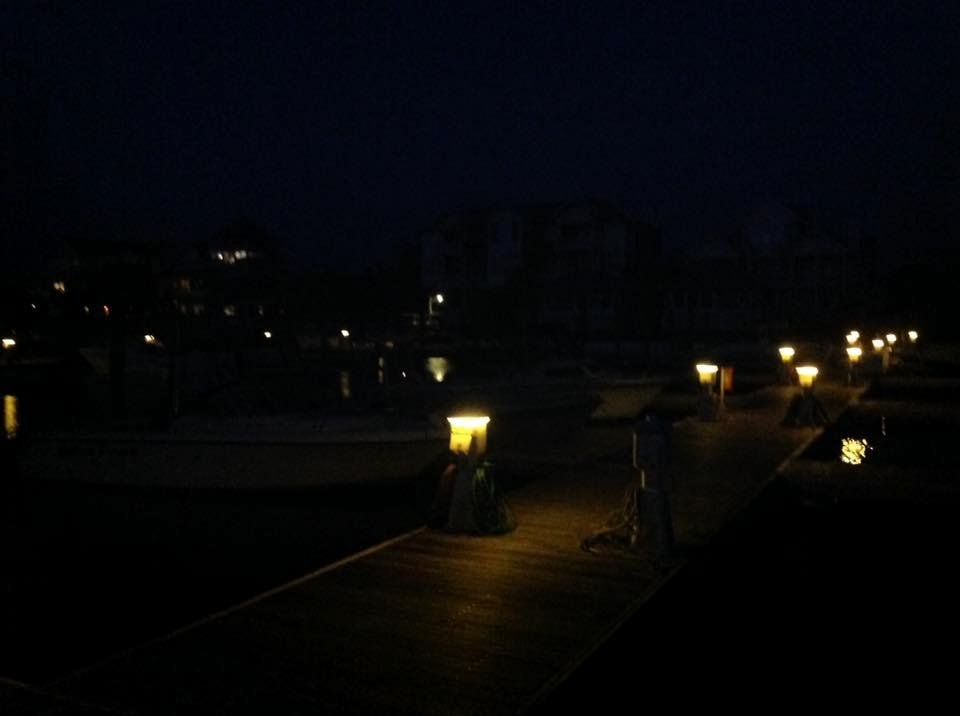 Nothing more serene than a marina at night