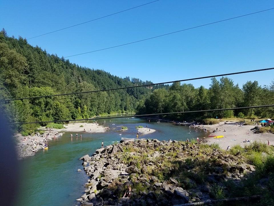 A day on the Sandy River. Sandy River RV Park, Troutdale OR.