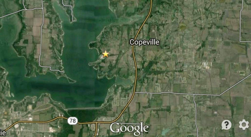 The star is where I grew up Near Copeville, between Wylie and Farmersville, TX