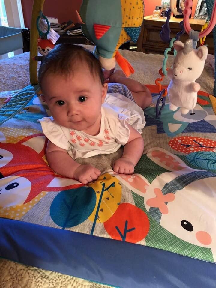 Papa and I get to spend the weekend babysitting little Charlotte. She is such a cutie pie and she sleeps all night.