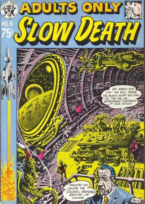The Cover to Slow Death #6 by Rand Holmes