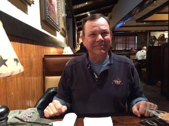 Waiting for my pint of Sam Adams at Longhorn Steakhouse in Warner Robins, GA. God bless capitalism folks; I worked for this dinner and beer.