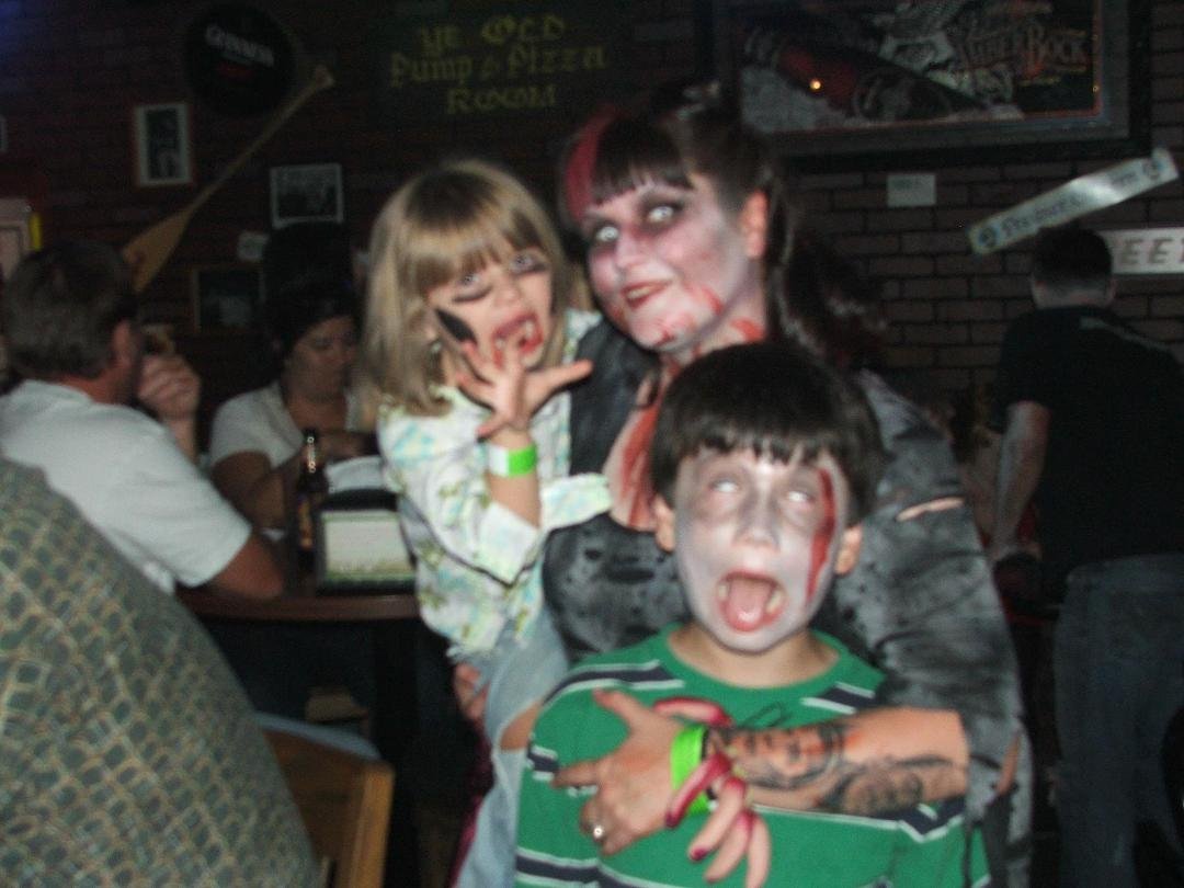 Mother and children