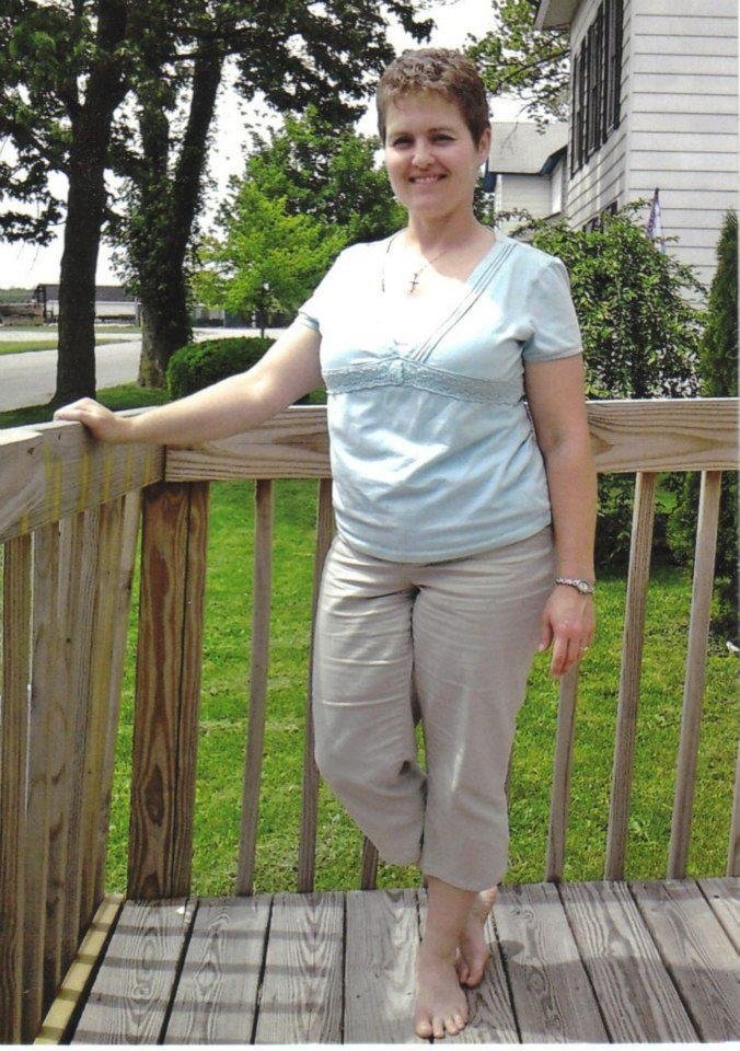 Janice on her porch. 5/12.