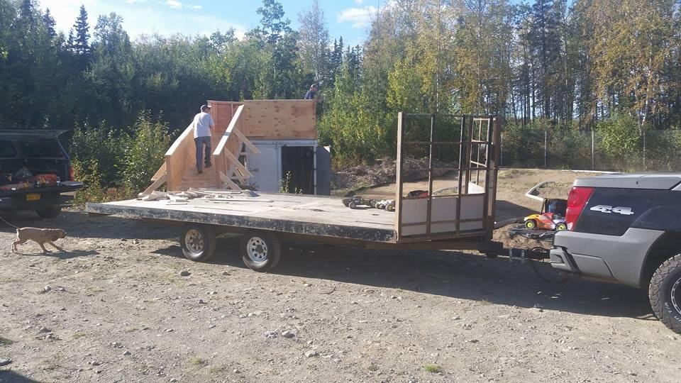 Got the race stand done at Jeff s rc track.