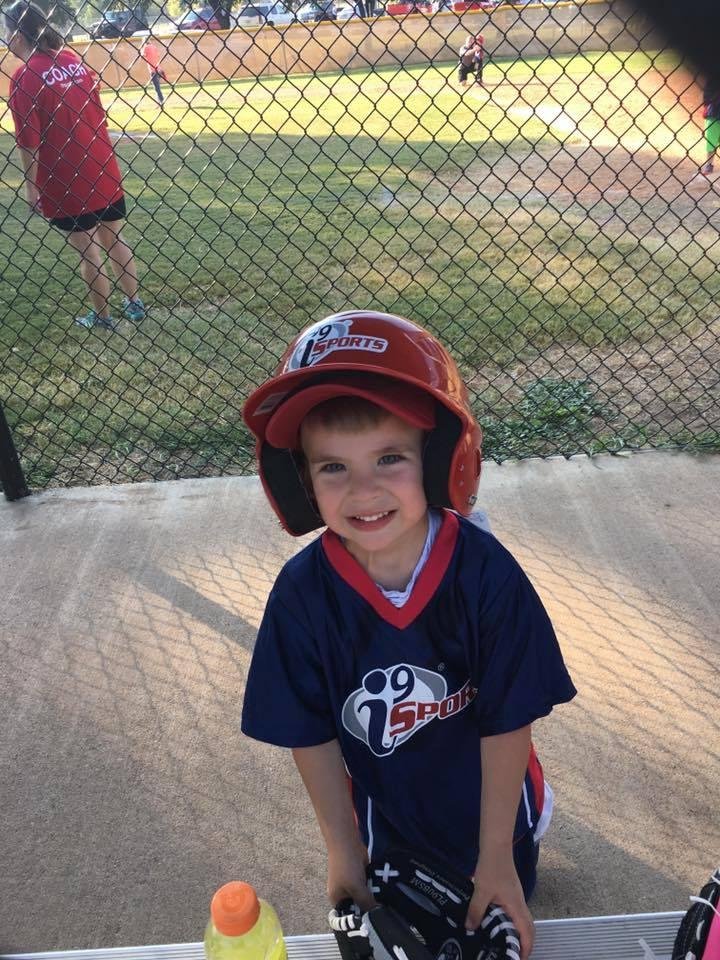 First T-Ball game at 3 years old!
