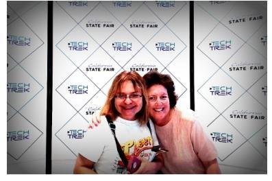 Katherine Wood and I having fun and playing around at the fair! :)