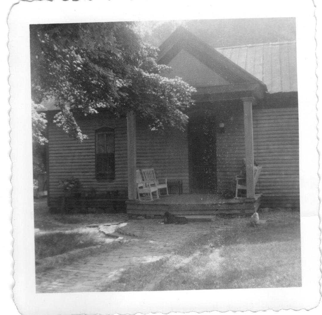 Jacob Henry Higginbotham built this in 1885. This photo was taken in 1956. The home is near Marble Hill, TN.