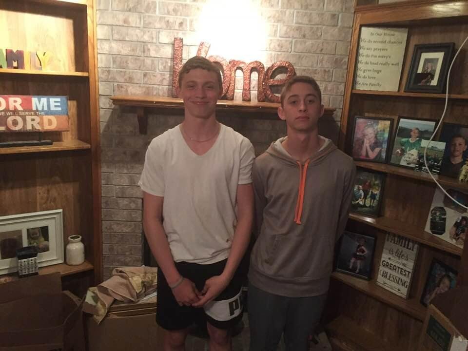 My two oldest grandsons Sean 14,Dalton 15