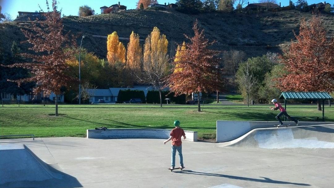 No snow skateboarding with Ethan n Alan