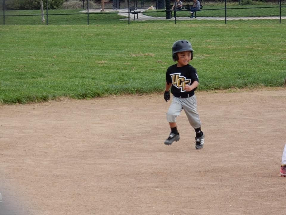 Great Grandson ️Caleb (4yrs old) first yr playing T-Ball in Sacto Calif❤️👍proud great grandpa👍😍