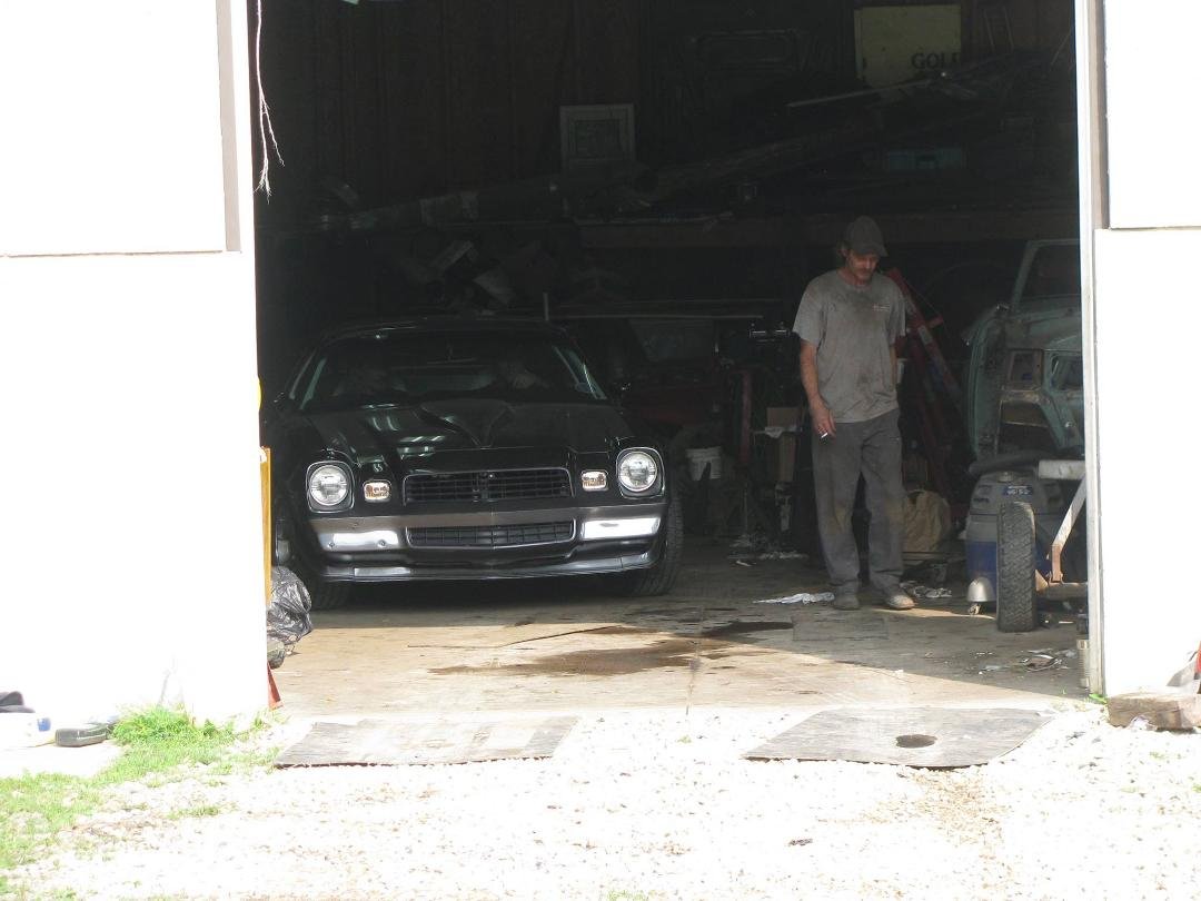 coming out of the garage on it's own power