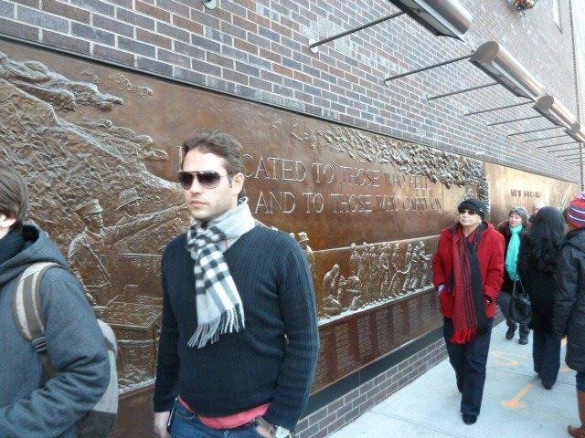 Most of the other half of the dedication wall.