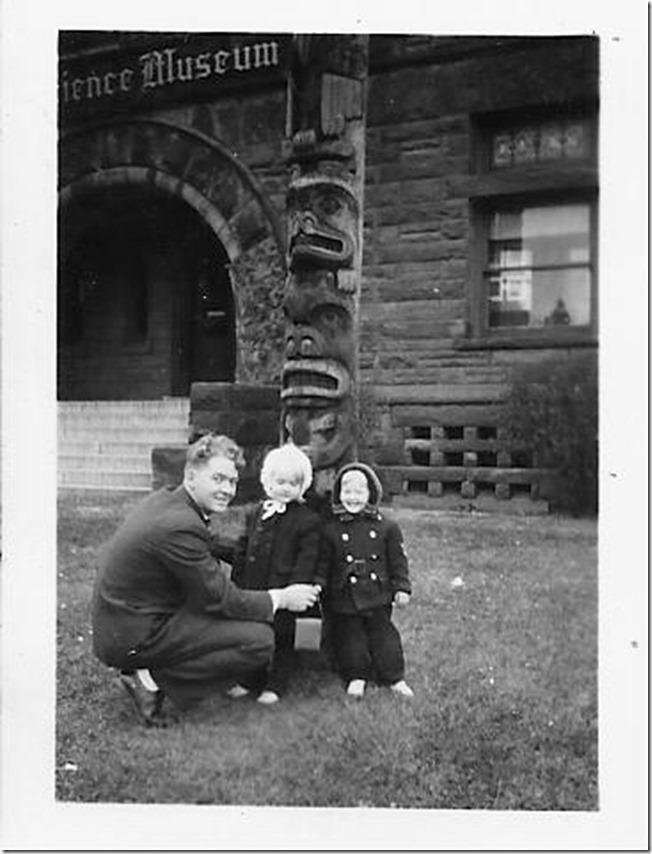 TBT - Daddy's girls at the Science Museum in St Paul. Dad Barney Wiklund, Joyce and Carol