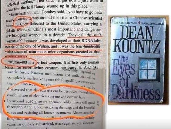 Did Dean Koontz predict the new China virus?
