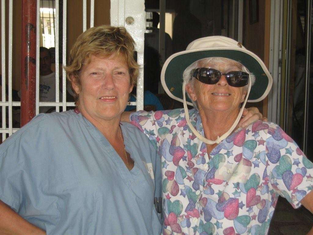 With Diane Smith.....foxy lady, huh?