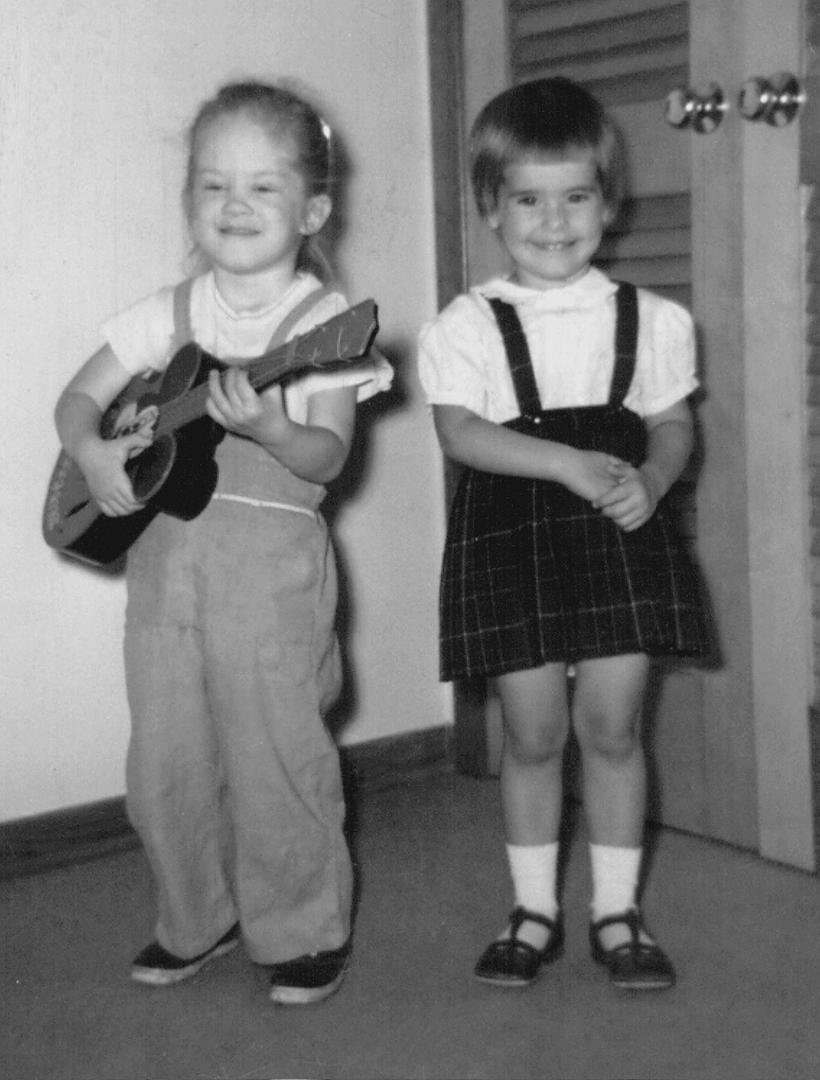 Someone took a look at last June's TBT pic, the oldest one I could offer, and started some more posting, which is great and very sweet. In response to Cindy Petchell Turke's comment to her having a pic of us on her mantle o