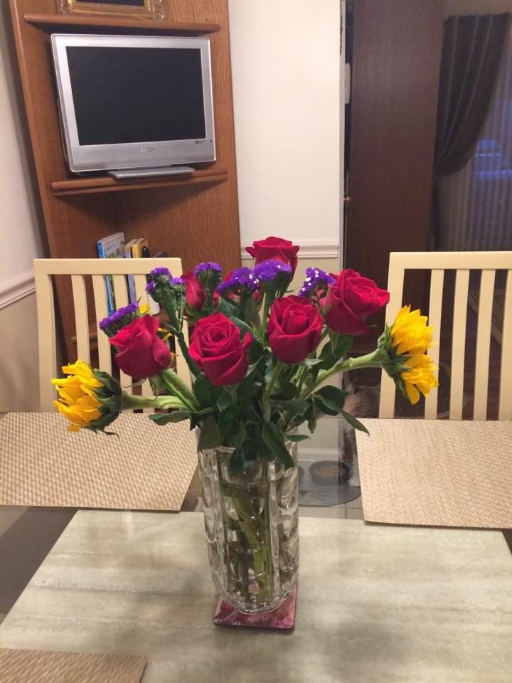 My birthday flowers