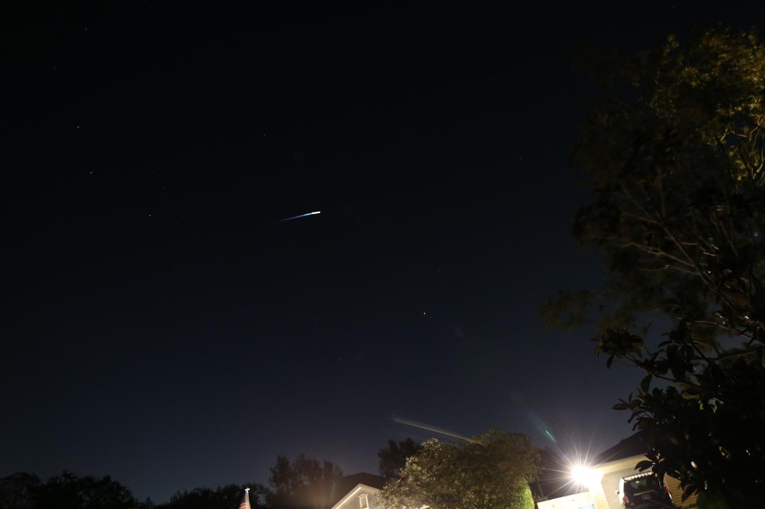 I watched last night's Falcon 9 StarLink launch from my Mom & Dad's front yard. Their house is about an hours drive south of the launchpad.