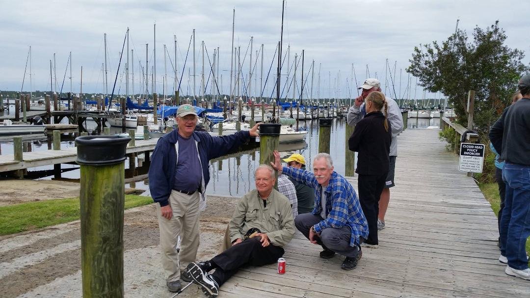 Some tired dogs after a day of Just Chillin' at Blackbeard Sailing Club in New Bern.