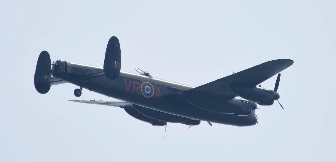 Lancaster Bomber flying over St. Catharines.
