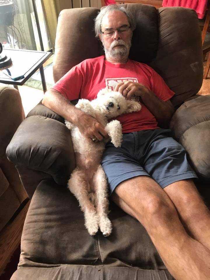 Happy birthday to the best husband and dog dad ever .