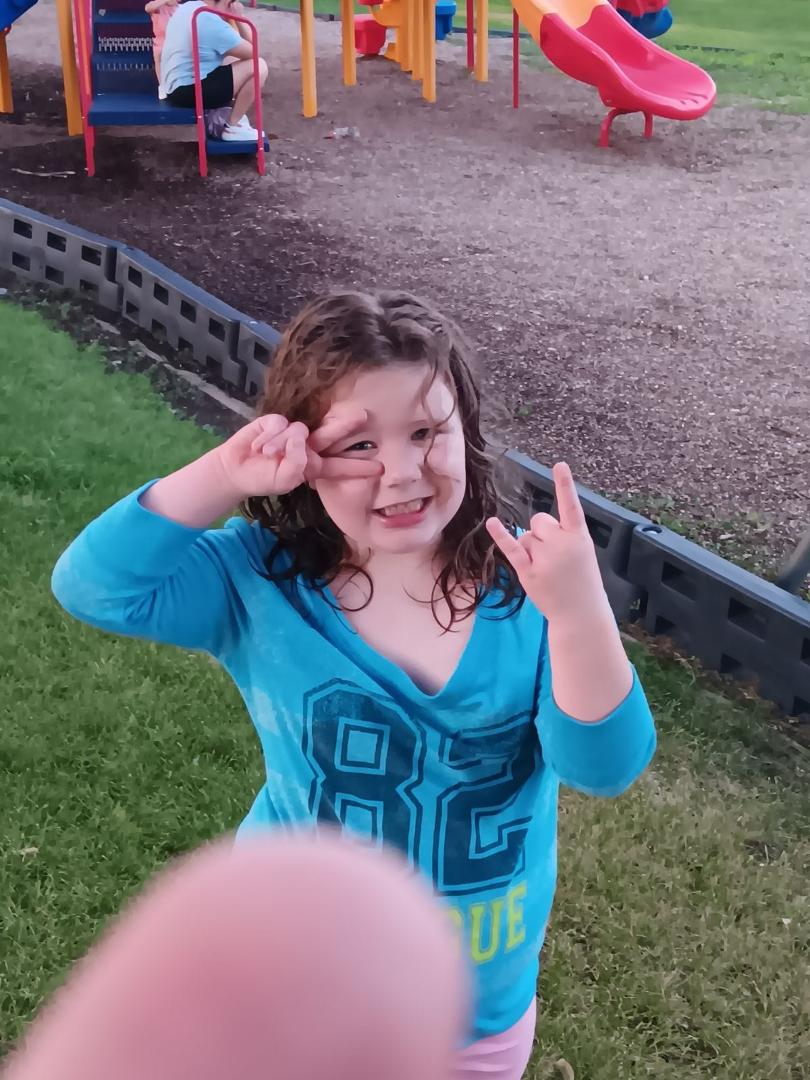 Little Jazzy Boo at the park.